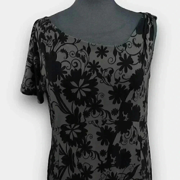 JOCKEY ladies maxi dress one shoulder MEDIUM grey black - Picture 4 of 9